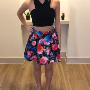 Floral Mini Skirt